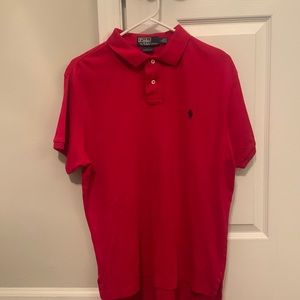 Men’s Polo by Ralph Lauren Custom Fit size Large (Red)